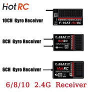 HOTRC F-06AT / F-08AT / F-10AT Upgraded 2.4GHz Receivers with Gyro, Voltage Return & PWM Output – 4C