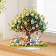 Foreign Trade Cross-Border Easter Easter Egg Bunny 2D Acrylic Home Living Room Entrance Desktop Deco