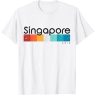 Men's cotton T-shirt Singapore Asia Retro style Vintage Design T-shirt T-Shirt Vintage T-shirt Fast 
