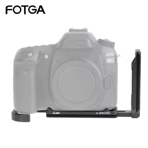 FOTGA L Shape For Canon 70D 80D 90D Camera Bracket Plate Baseplate Shoot Quick Release QR Vertical 1