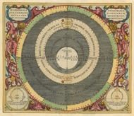 Andreas Cellarius Dutch Hypothesis Ptolemaica Celestial Orbits Chart