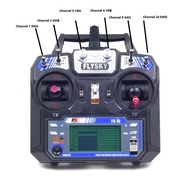 2.4G Fuss FS-i6 Remote Control Flashing Up IA10 Ten Channel Receiver 1,000m Remote Control Distance