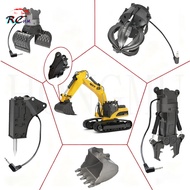 Original Huina 1580 580 1593 593 Rc Excavator Accessories Extra Parts Alloy Drill Grip Wood Plastic 