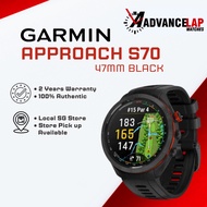 Garmin Approach S70 - 47 mm | Black Ceramic Bezel with Black Silicone Band