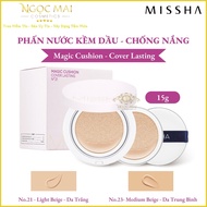 Phấn Nước Missha Magic Cushion Cover Lasting (15g) SPF 50+/PA+++ Hàn Quốc Chính Hãng Kềm Dầu Chống N