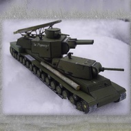 1: 50 KV-6 Begemot Tank Paper Tank Model Handmade DIY Gift