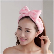Korea flannels large butterfly hair band wash face makeup sport
