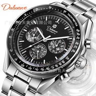 [Same Day Delivery] 2026 Men's Three-Eye Mechanical Watch Watch Steel Band Chronograph Fashion Busin