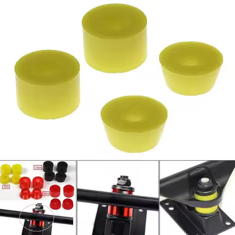 4pcs 85A 95A 100A Skateboard Truck Bushings Longboard Replacement Pivot Cups Shockproof Skateboard A
