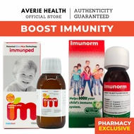 Immunped 100ml / Imunorm 150ml | Vitamin C + Zinc, Children Immunity | Bifibaby / BioGaia / Sambucol / Lactokids / Swiss