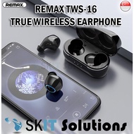 Remax TWS-16 True Wireless Stereo Earphone Earbuds Earpiece Headphone Bluetooth Charging Case Music 