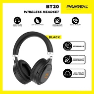 87lm PAVAREAL PA-BT20 HQ PU Foldable V5.0 Bluetooth Wireless Headset Noise Reduction Binaural True H