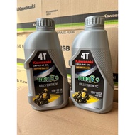 KAWASAKI FULLY SYNTHETIC 10W-40& 10W50 TORQR9 4T LUBRICANT MINYAK HITAM and 10w40 semi synthetic