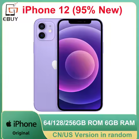 Original iPhone 12 5G Mobile Cell Phone 6.1'' 64/128/256GB IOS A14 Bionic HexaCore 12MP Face ID Unlo