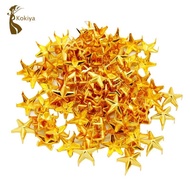 [kokiya] 100Pcs Metal Star Studs Rivet Spike Screws DIY Bags Clothing Leathercraft