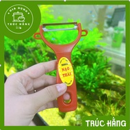 Orange-rolled fruit and vegetable peeler, size (12,5cm x 7cm), multi-purpose fruit and vegetable pee