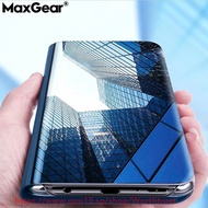 Smart Flip Mirror Case For Huawei Y6 Y7 Prime Y9 2018 2019 Mate 20 Lite P30 Pro Cover For Huawei hon