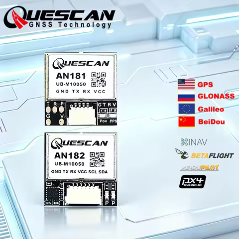 QUESCAN UBX M10 GPS Module with Magnetometer QMC5883L for Drone FPV Speedybee HGLRC BETAFPV Matek Be