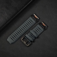 สายสำหรับการ์มินยางแบบนิ่มสำหรับผู้ชาย Garmin Forerunner ขนาด26มม. 22มม. Fenix 7 7X 6 6X สายรัดนาฬิก
