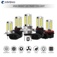 NOBELJIAOO 1Pc H4/H7/9005/9006 33SMD LED Car Headlight Bulb Daytime Running Light White Motorcycle F