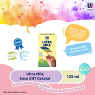 Ultra Milk Susu UHT Cokelat 125ml - 1 Dus Isi 40 pcs