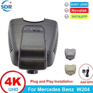 4K Plug And Play Car WIFI DVR Dash Cam For Mercedes Benz E CLS C 180 220 280 E220 E220d E250 W204 W2