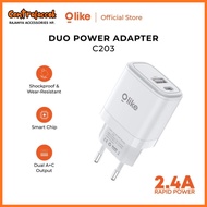 OLIKE C203 Charger Adapter (RETAIL) Charger 2. USB-A Adapter4A + USB-C