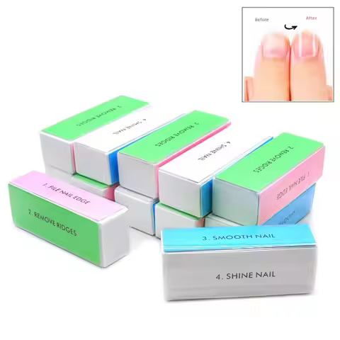 Nail Sponge Buffer Block Shine Polisher Nail Polishing Tools Nail Buffing File Manicure Sanding Nail