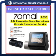 [Installation Provided] 70mai A510 Car Recorder Front n Rear Dashcam 70 Mai Dash Cam Built in GPS So
