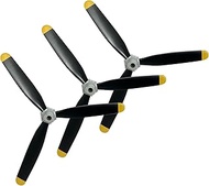 CKYSCHN 3 Pcs Spare RC Plane Propellers 3-Blade Compatible with VOLANTEXRC 76803 RC Plane F4U Corsai