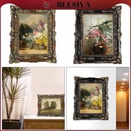 [Blesiya] Resin Picture Frame 5x7 Desktop and Wall Decorative Display Frame Carved Photo Frame for L