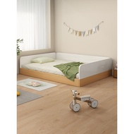 Montessori Platform Bed Beech Children's Bed Boys Girls All Solid Wood Baby Single Bed Tatami Floor 