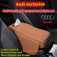 Audi Car Armrest Box Height increase Pad Car Central Memory Foam Elbow Support Armrest Box Pad A8  Q