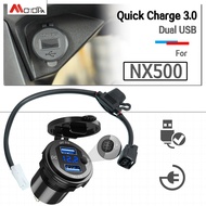 NX500 Motorcycle Fast Charging Dual USB Charger 3.0 For Honda NX400 NX500 2024 NX 400 500 2024 2025