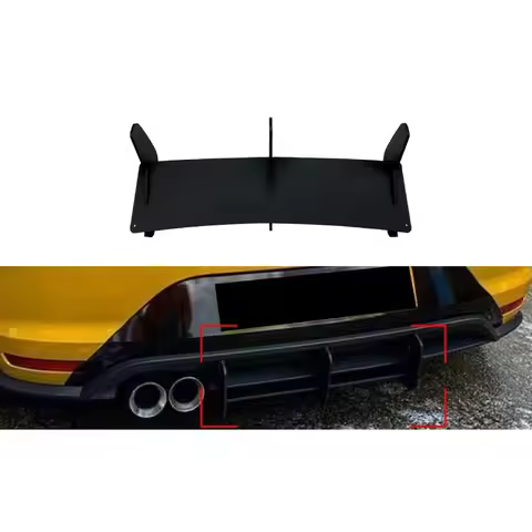Rear Bumper Diffuser Splitter for VW Polo MK5 GTI 6R 6C 2&4 Door Facelift 2011-2017 Gloss Black Raci