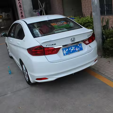 For Honda City Spoiler Auto accessories 2015 2016 2017 Car Tail Wing Decoration ABS Plastic Unpainte