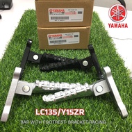 YAMAHA LC135/Y15ZR F/BAR WITH FOOTREST BRACKET RACING SILVER/BLACK 4AP-F6281-00