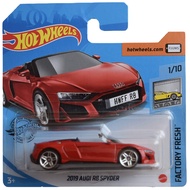 2019 Audi R8 Spyder, [red] Factory Fresh 1/10 short card Hot Wheels 2019 Audi R8 Spyder, [red] Facto
