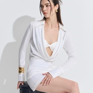 Quince.bkk-Louvre shirt dress + Bra White