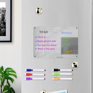 🔥jadual peti sejuk Fridge Planner rewritable Acrylic 2mm Handwritten Magnetic Message Board Rewritab