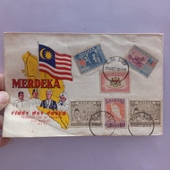 Merdeka 31st August 1957 First Day Cover 6 Malaya Setem 3 Cop 31st August 1957