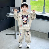 Nezha Children's Clothes 2025 Autumn New Style Boy Suit Handsome Little Boy Clothes Baby Sweatshirt 
