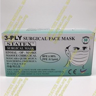 STATEX 3 PLY 50 PCS Made In Malaysia Surgical Medical Face Mask Disposable Non Woven Mouth Filter Co