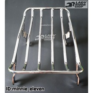 Honda C125 Rear Rack Of Udom Karnchang (Silver)