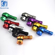 [Gazechimp] 2Pcs CNC Aluminum Motorcycle Gas Nozzle Degree Angle Valve Adaptor Tyre