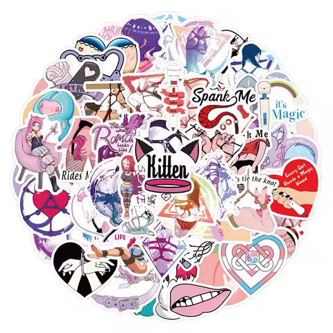 10/30/60pcs Adult Hentai Cartoon Stickers Waterproof DIY Water Bottle Notebook Phone Bike Funny BDSM
