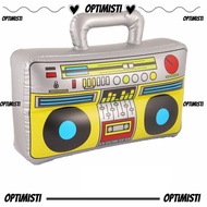 OPTIMISTIVF Inflatable Radio Recorder  Inflated Toys 80's 90's Party Decorations Photo Booth Props