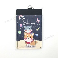 Cute Japanese Shiba Inu Dog Puppy Ezlink Card Holder With Keyring