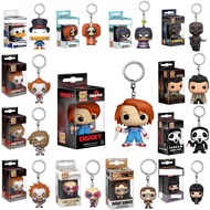 {Stock} Funko Pop Keychain Pendant Chucky Pennywise Elvira Castile Dwight Kenny Dementor