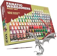 The Army Painter, Warpaints Fanatic Wargamers Set Combo, 102 x 18 ml Acrylic Paints, incl. Metallics